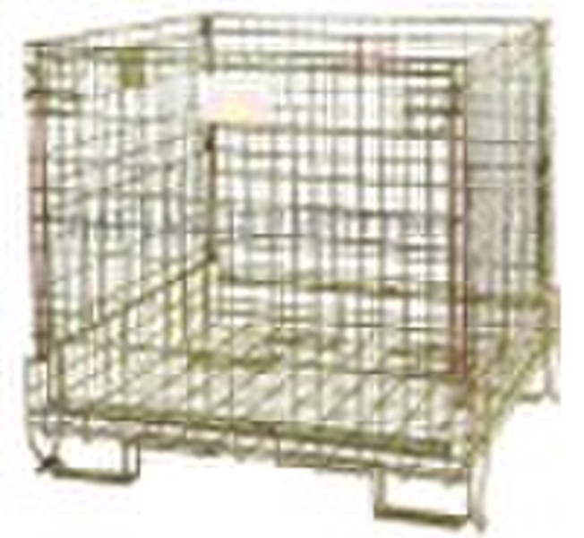 Foldable and Stackable Wire Cage