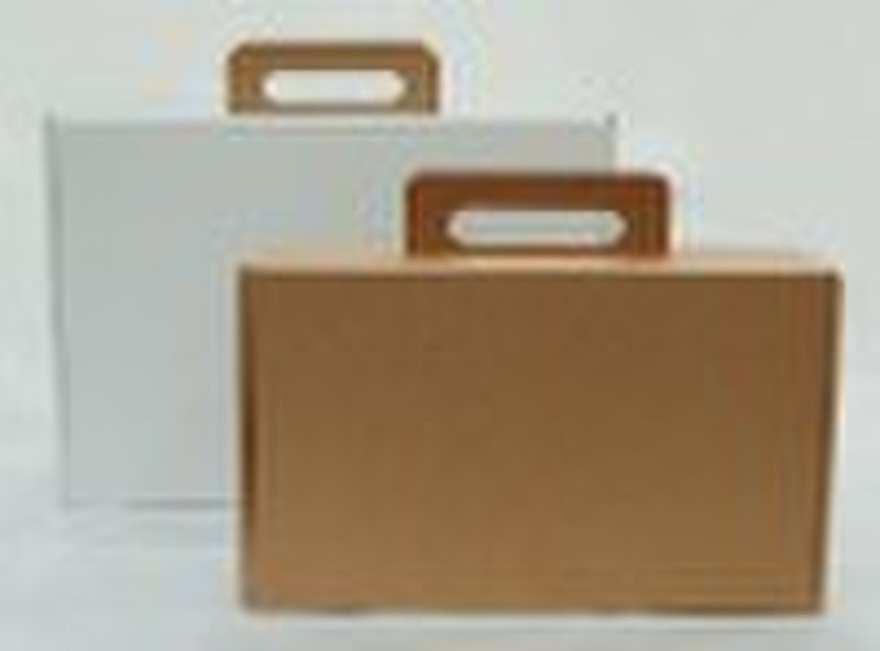 die-cut corrugated box/briefcase