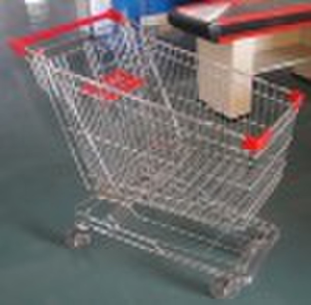 Asia style supermarket shopping carts or shopping