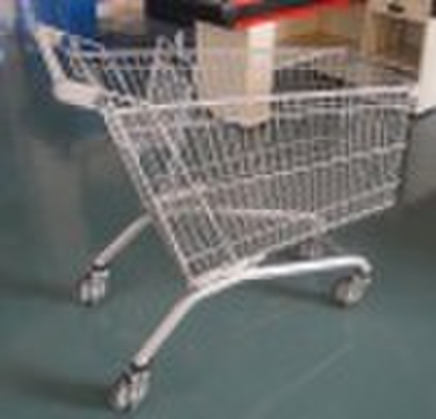 Europe style supermarket shopping carts or shoppin