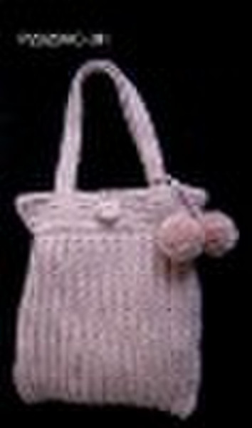 wool bag / wool-knitted bag/ wool handbag /crochet