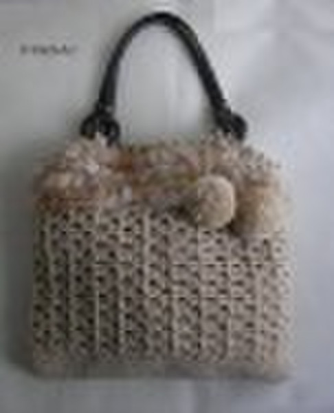 wool bag / wool-knitted bag/ wool handbag /crochet