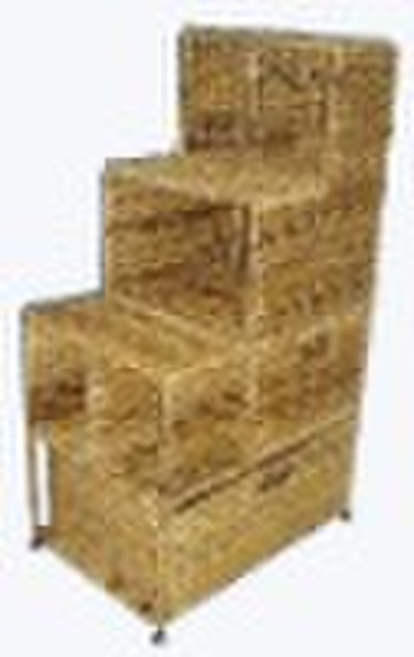 wicker storage basket made from banana leaf,called