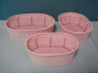 Paper rope storage basket