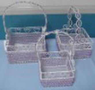 wire basket/storage basket/bread basket with bead