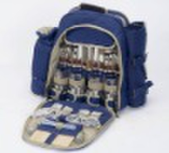 Picnic bag with full set of dinnerware at good pri