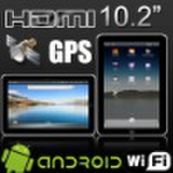 10.2" Touch Tablet PC Google Android 2.1 1GHz