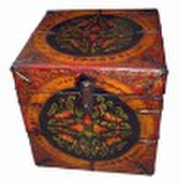 Tibetan box hand painted