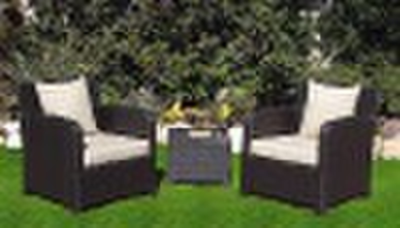 rattan furniture 2pc Outdoor Wicker Lounge Chair S