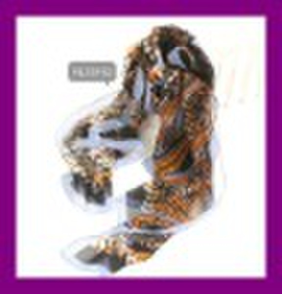 Ladies fashion printed georgett long silk scarf