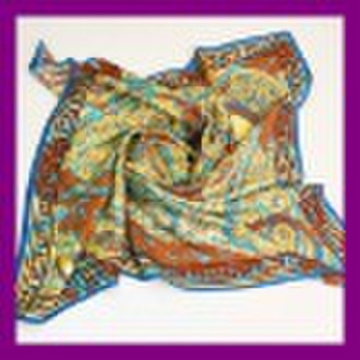 100% satin silk square scarf