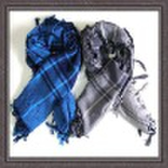 squared men's scarf