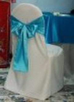 chair cover and satin sash