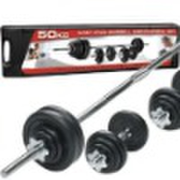 41200-50 50kg Cast Iron Barbell / Dumbbell Set