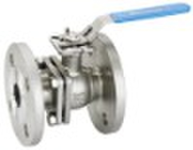 2pc ball valve flange end with ISO direct mounting