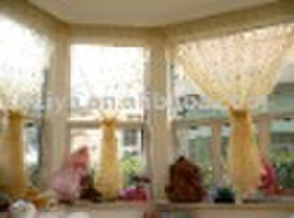 voile curtain fabric for ready made curtain