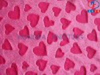 Heart design fabric / Imitate super-soft fabric /
