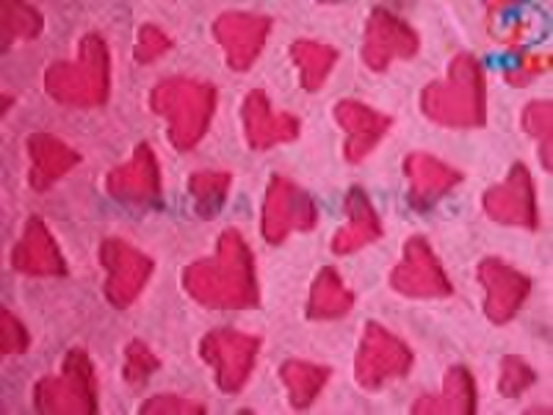 Heart design fabric / Imitate super-soft fabric /