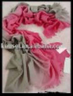 silk and cashmere shading color shawl