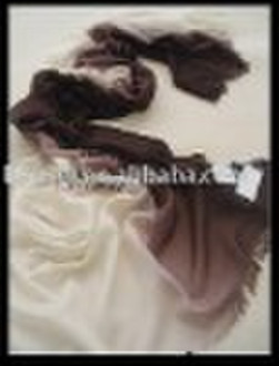 silk and cashmere shading color shawl