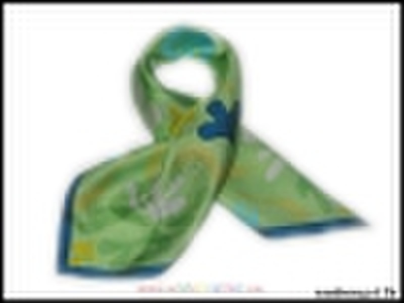 silk printed scarf  / ladies' accessory