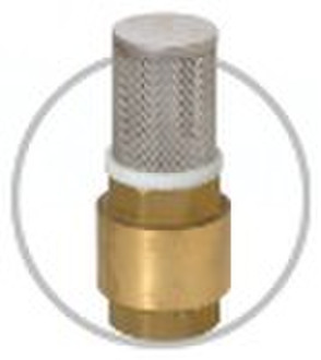 Brass Foot Valve with Strainer