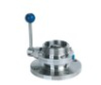 Stainless steel Sanitary Flanged Butterfly Valve