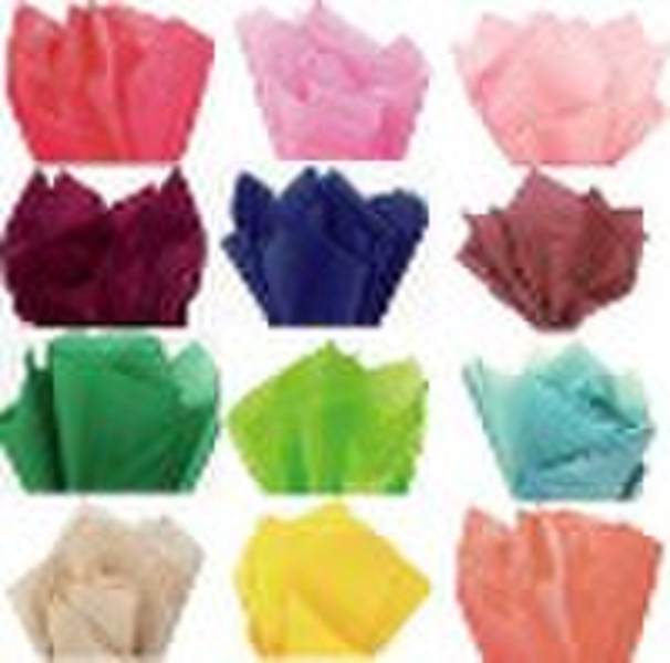 Colored tissue paper