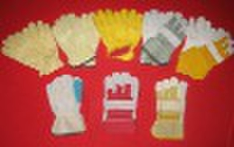 industrial glove/leather working glove/contruction