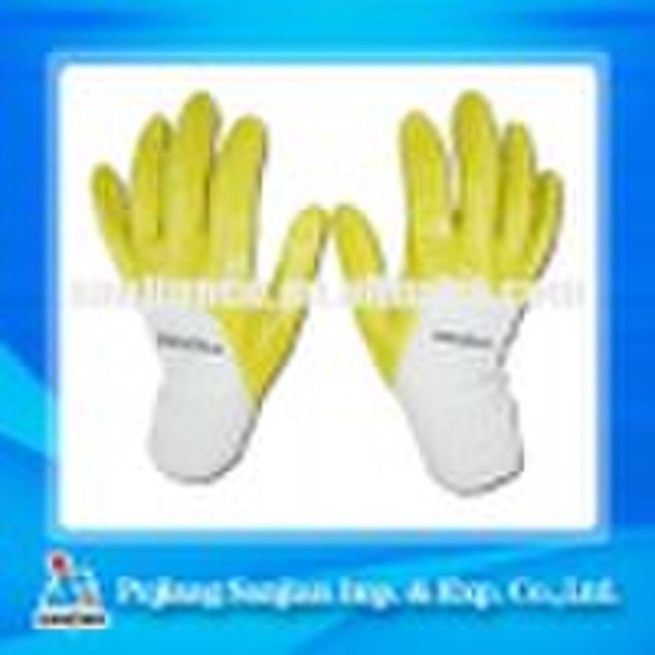 Nitrile Coated Cotton Glove With Interlock Lining