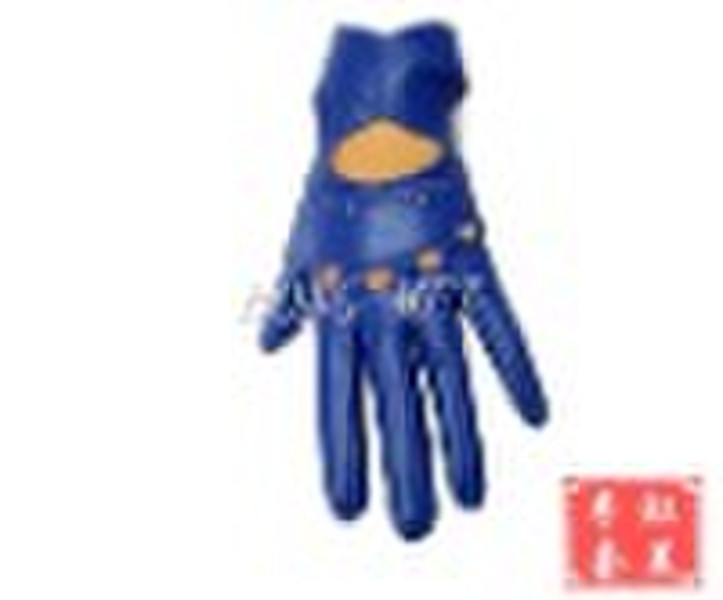 HM525  leather glove with strap wrist