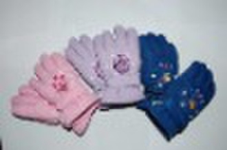 Fashion ski gloves with warmest fabric and cotton