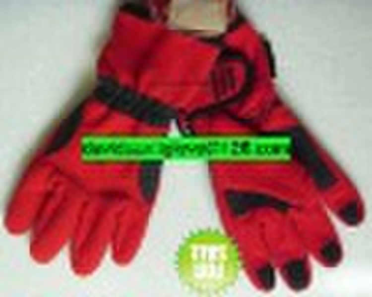 ladies polyester ski gloves with windproofing