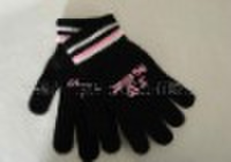 Children's knitting gloves