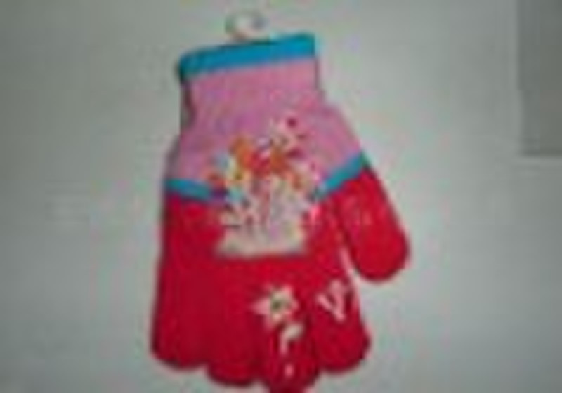 children's knitting gloves