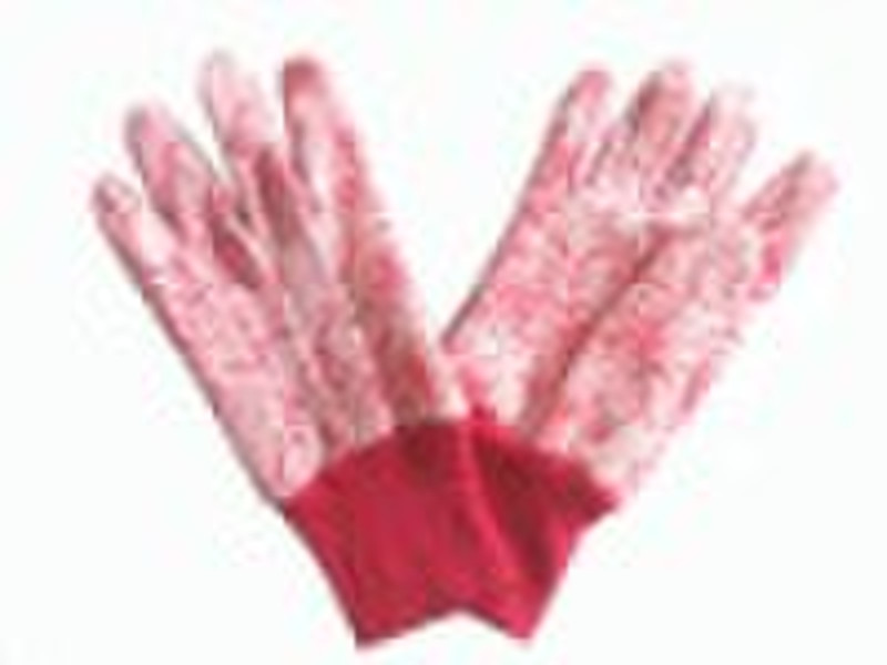 2010new designed cotton gardening glove with nappe