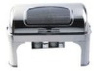 chafing dish with glass window