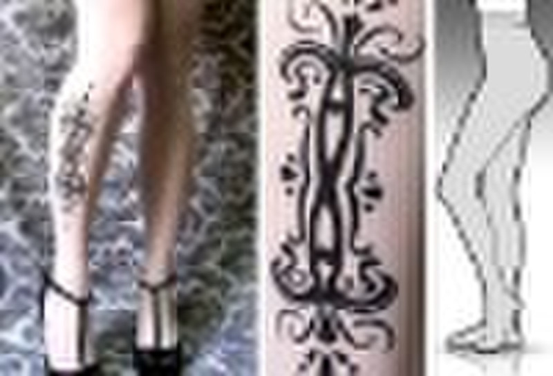 SEXY Stockings tattoo full length / pantyhose