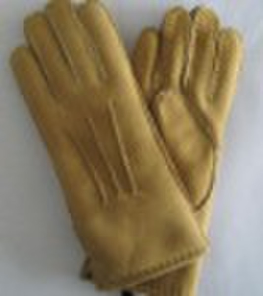 winter warm sheepskin shearling gloves