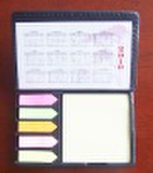 sticky memo pad