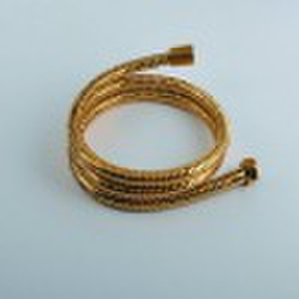 polished brass coated lacquer shower hose tube pip