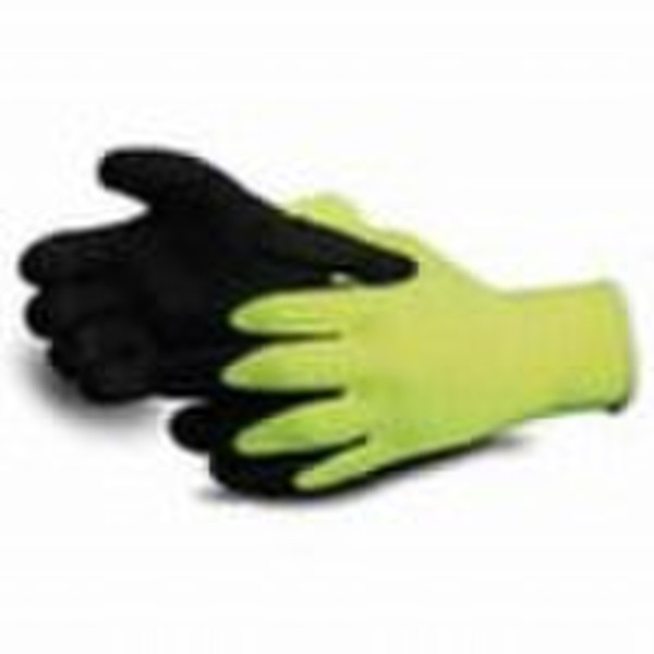 cotton and polyester glove coated with latex