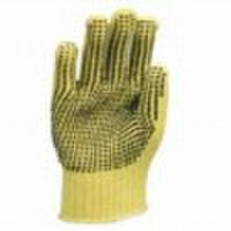 kevlar glove with two sides dots