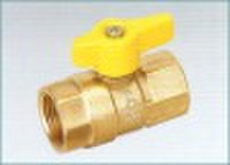 Brass gas ball valve