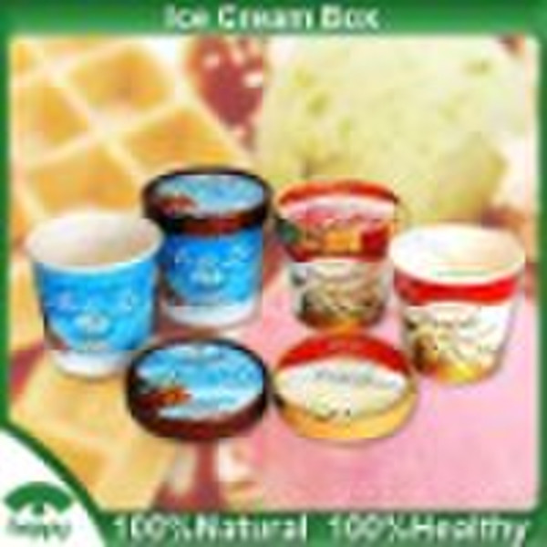 ice cream paper cup with paper lid