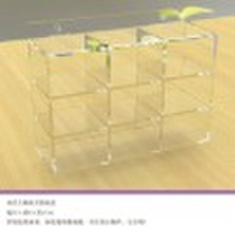 Wall-mounted acrylic bathroom display