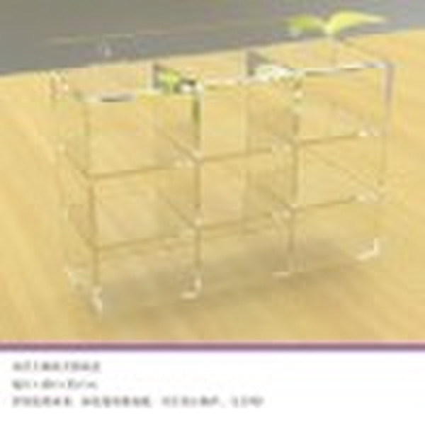 Wall-mounted acrylic bathroom display