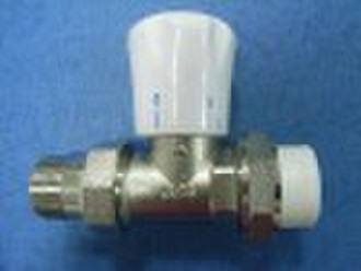 horizontal brass thermostatic radiator valve