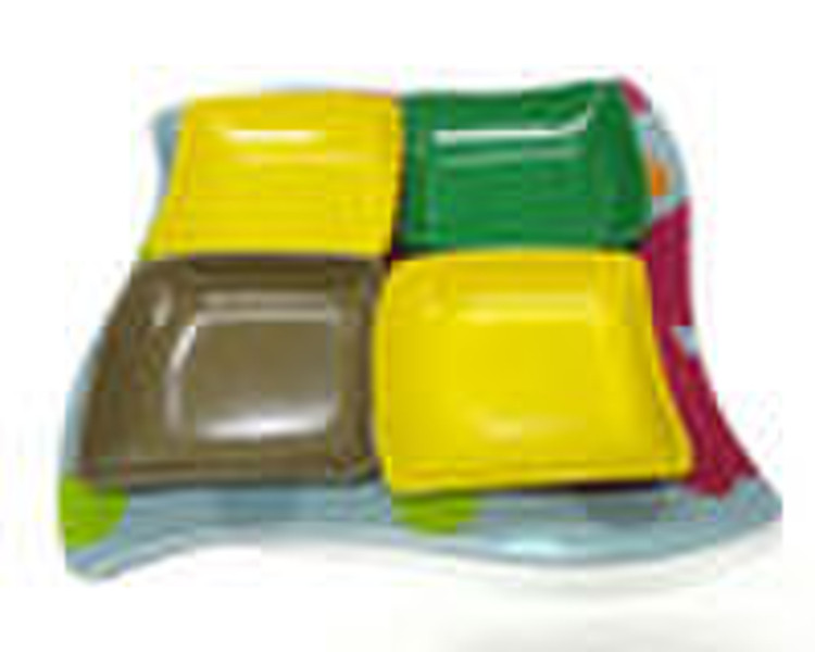 Colorful melamine plate for children