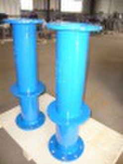 Ductile Iron double flange pipe with puddle